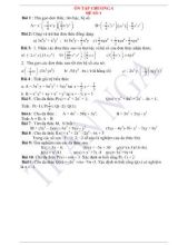 Đề cương ôn tập học kỳ 2 môn Toán Lớp 7